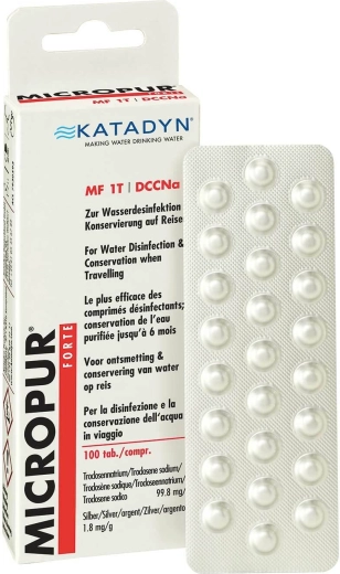 Katadyn Micropur Forte MF1/100T tablety na dezinfekciu vody 100 ks