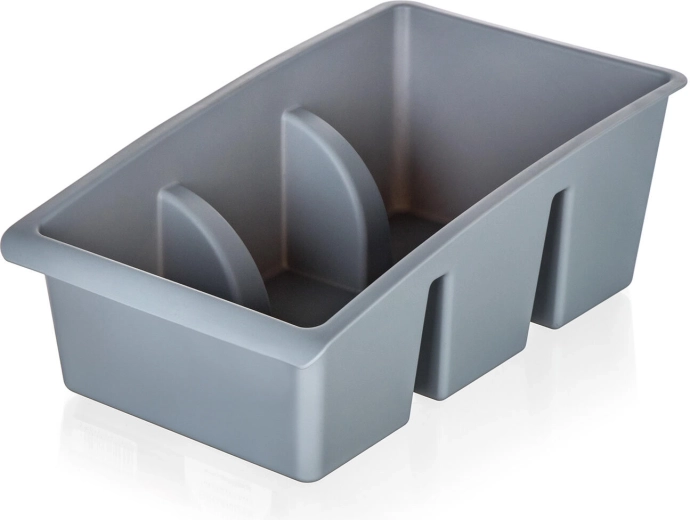 Organizér na korenie do zásuvky 25 × 15 × 9 cm, sivý plast