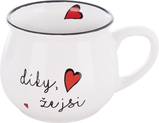 Keramický hrnček „Vďaka, že si“ 300 ml
