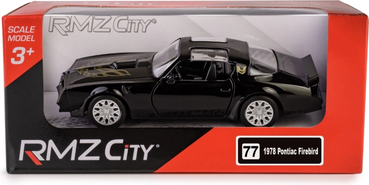 Kovový model auta Pontiac Firebird 1978 1:40 RMZ City – čierny