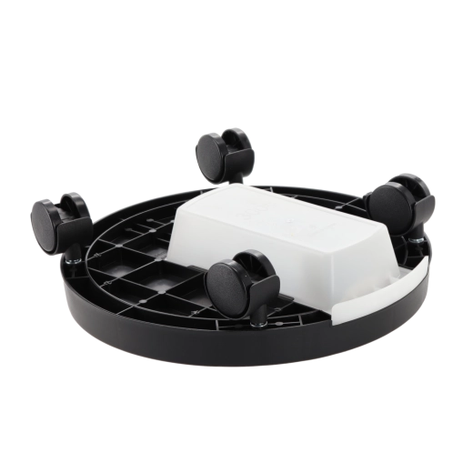 Okrúhly pojazdný podstavec pod kvetináč 28 cm s odkvapávacou miskou