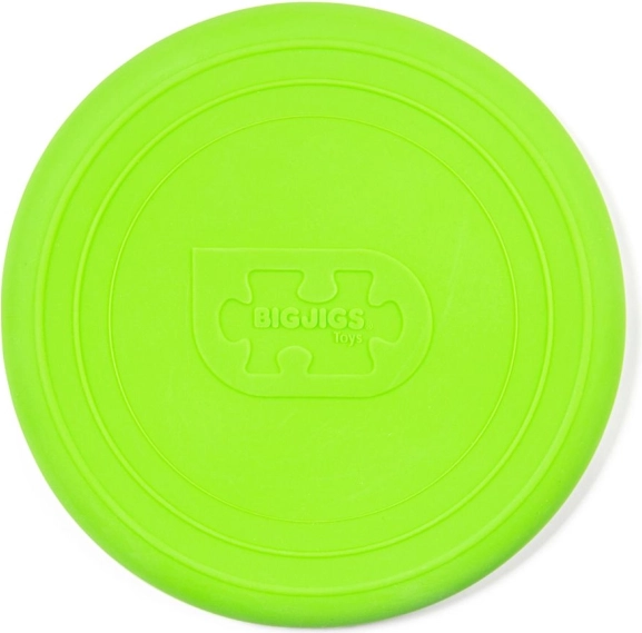 Frisbee Bigjigs Toys zelené pre vonkajšiu zábavu