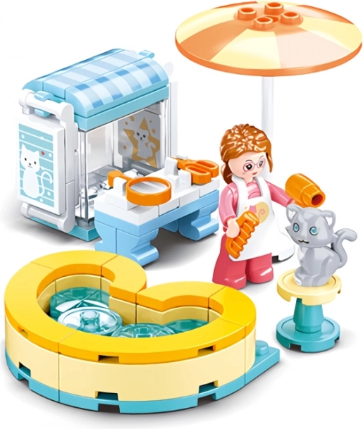 Sluban Girls Dream mačací salón stavebnica