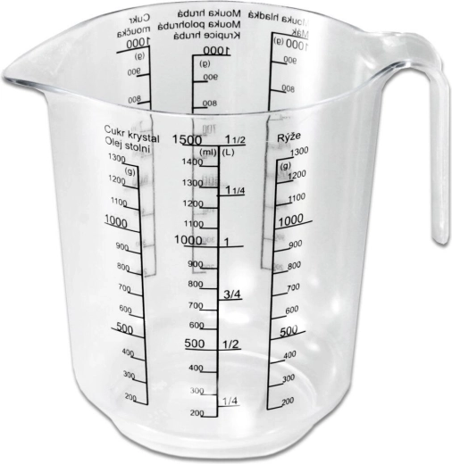 Plastová odmerka 1,5 l s potlačou