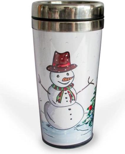 Termohrnček Snehuliak 450 ml s protišmykovým dnom