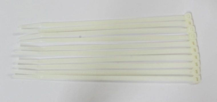 Biele sťahovacie pásky 195 × 4,7 mm, 10 kusov