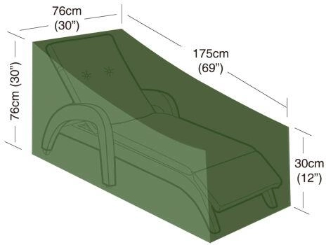 Krycia plachta na plážové ležadlo, zelená, PE 90 g/m²