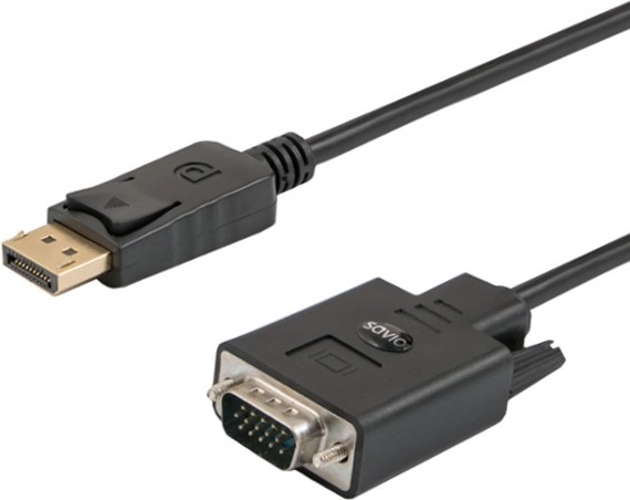 Kábel DisplayPort na VGA 1,8 m čierny