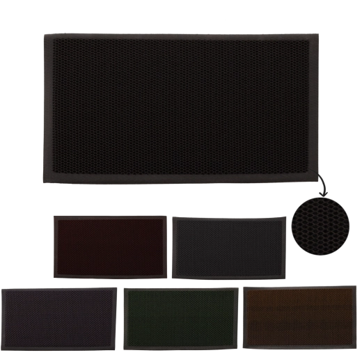 Vstupná rohož s 3D štruktúrou 45 × 70 cm, sivá