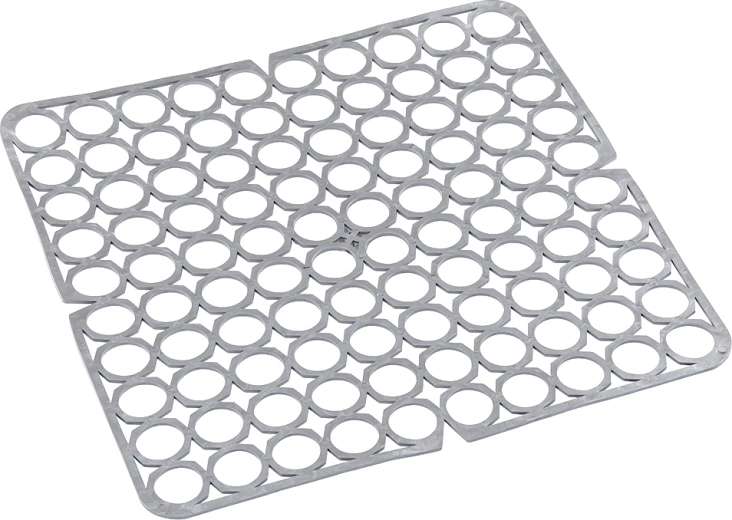 Elastická mriežka do drezu 27,5 × 27,5 cm strieborno-sivá
