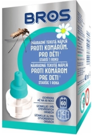 Bros náhradná tekutá náplň proti komárom pre deti