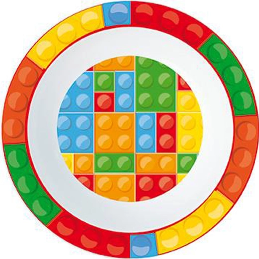 Plastová miska s kockovaným vzorom 300 ml, priemer 16 cm