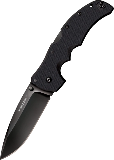 Taktický vreckový nôž Cold Steel Recon 1 Spear Point, 10,2 cm, čierny, G10