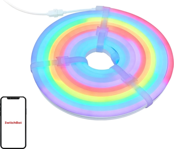 SwitchBot neónový inteligentný LED pás RGBIC neon rope light 5 m (Matter)