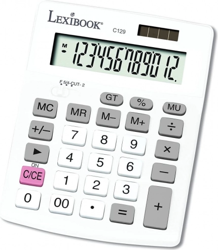 12-miestna vrecková kalkulačka solárna s batériou