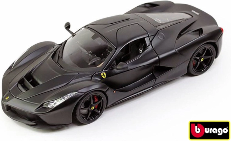Kovový model BBURAGO Ferrari LaFerrari 1:18 matná čierna