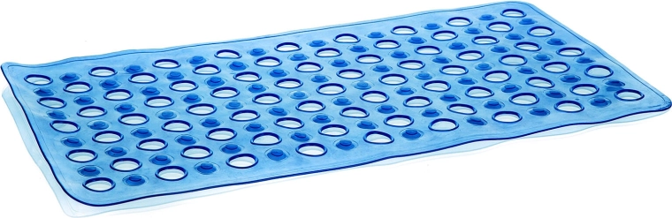 Protišmyková podložka do vane Circle 68 × 37 cm priesvitne modrá