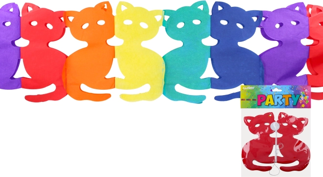 Farebná girlanda 3 m - Mačka