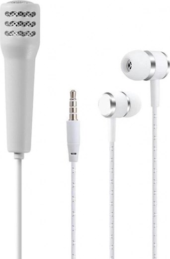 Ag100c mini mikrofón pre telefón strieborný