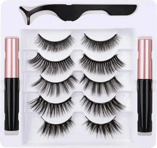 Magnetické riasy 5x s magnetickou očnou linkou