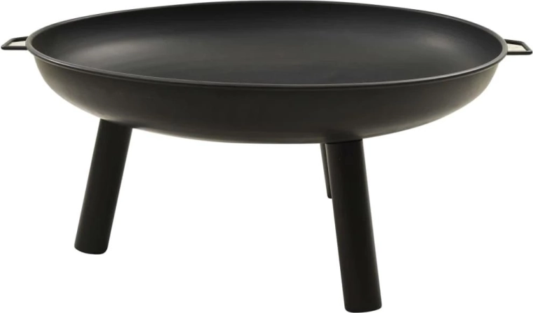 záhradné ohnisko kovové čierne