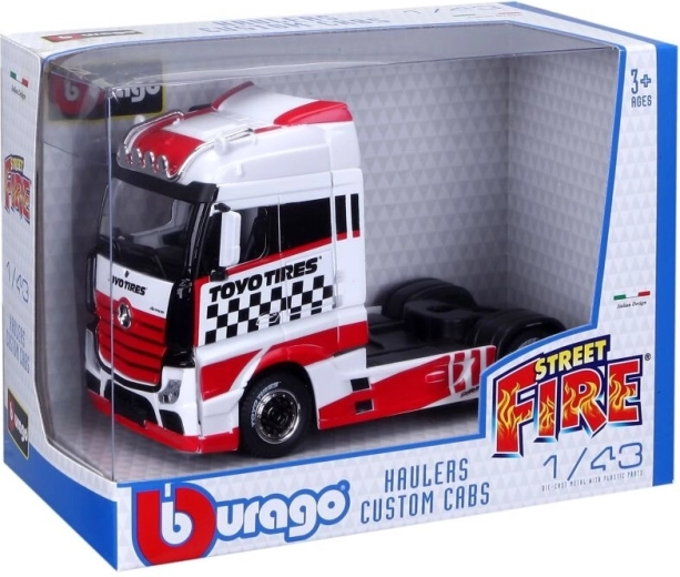Bburago Street Fire model kamióna Haulers Custom Cabs 1:43 assort - 1 kus