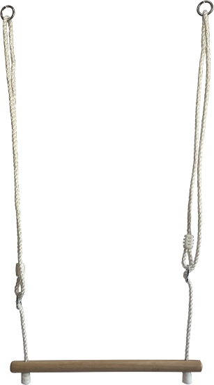 Drevená visutá hrazda 2Kids Toys s nastaviteľnými lanami