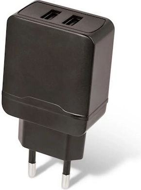 Sieťová USB nabíjačka SETTY 2×USB 2,4 A, čierna