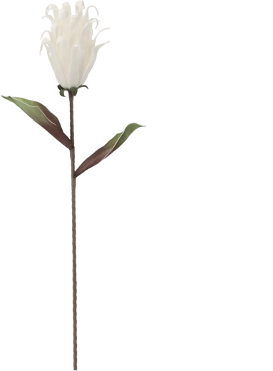 Dekoratívny kvet 76 cm biely