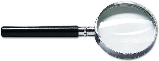 Lupa CONCORDE s kovovým rámikom, priemer 75 mm