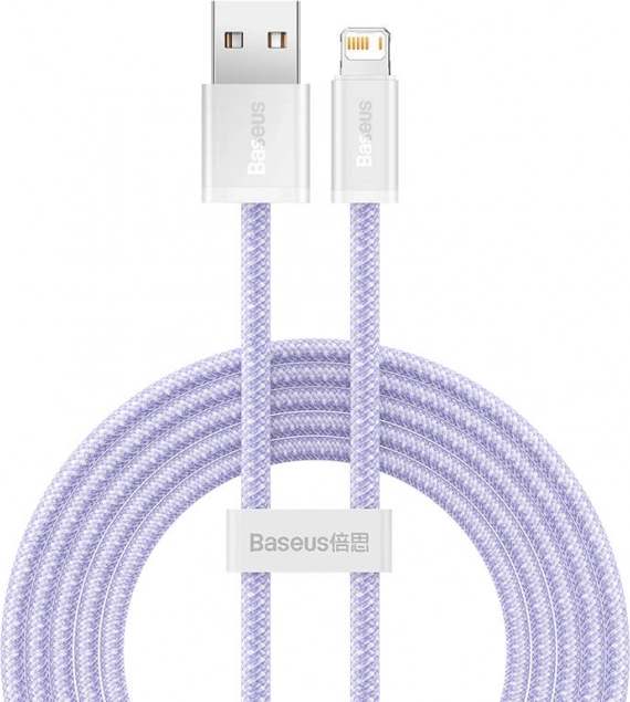 USB–Lightning kábel BASEUS Dynamic 2, 2 m, 2,4 A, fialový