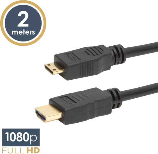 Mini HDMI kábel s micro HDMI, 2 m