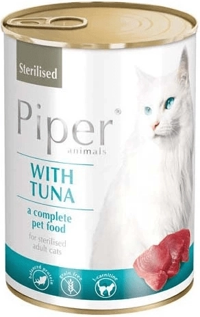 Piper Cat konzerva pre sterilizované mačky – tuniak 400 g