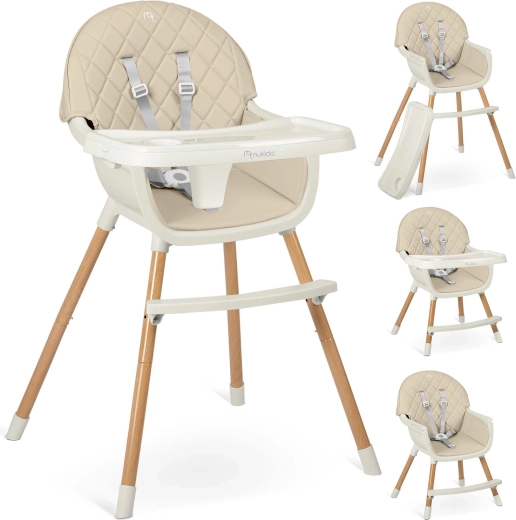 Jedálenská stolička NUKIDO Lilo béžová