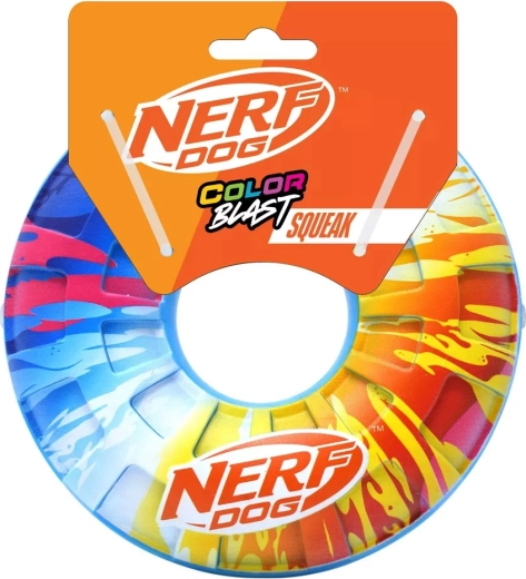 Nerf Dog pískací lietajúci krúžok pre psy 15 cm