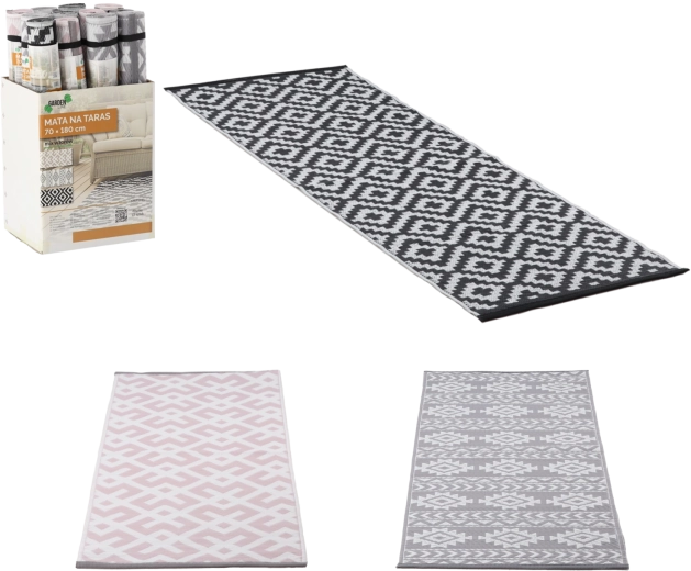 Vonkajší behúň na terasu 70 × 180 cm, mix vzorov