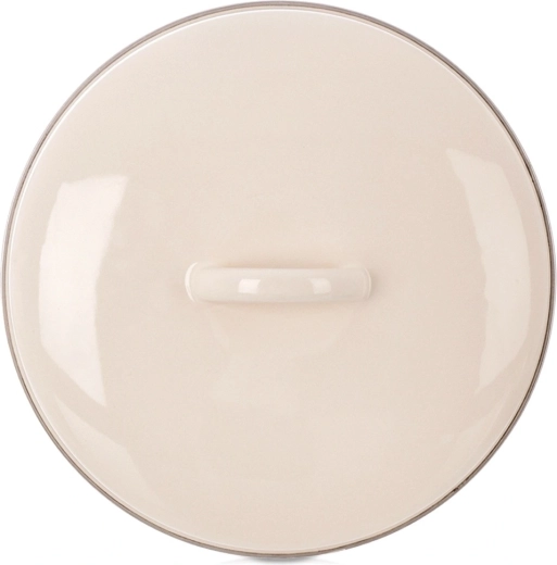 Smaltovaná krémová pokrievka 23 cm