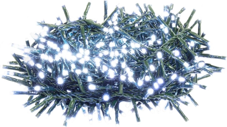Vianočná LED reťaz ježko Retlux 600 LED studená biela