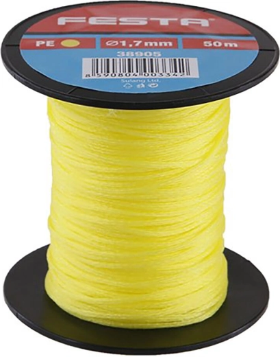 Murárska šnúra FESTA 1,7 mm × 50 m žltá