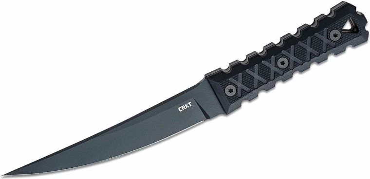 Taktický nôž CRKT HZ6, čierny, rukoväť G10, puzdro Boltaron