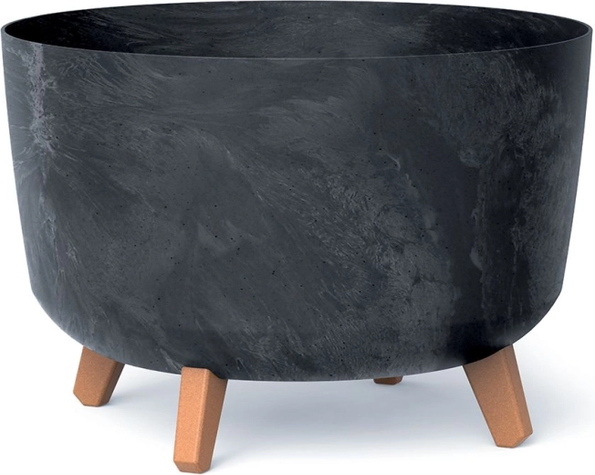 Kvetináč Gracia Beton Effect 39 cm antracit