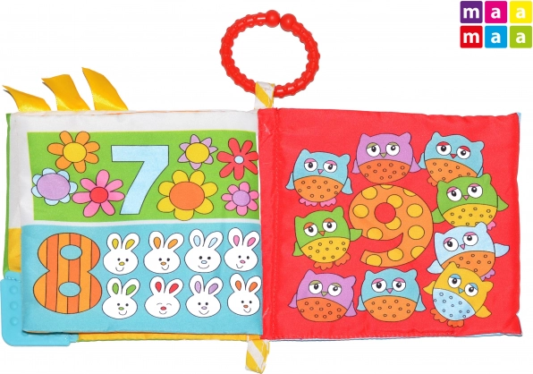 Látková knižka pre bábätká 15 × 15 cm