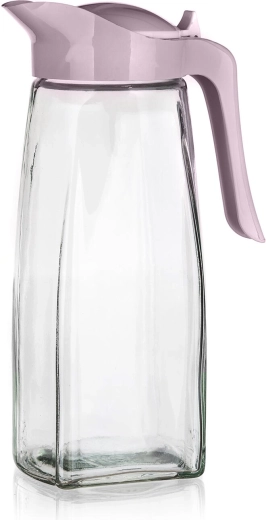 Sklenený džbán DARA 1,5 l s plastovým viečkom