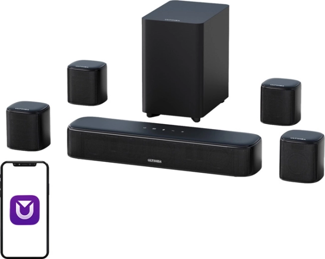 Ultimea Aura A40 7.1 set soundbar so subwooferom a satelitmi