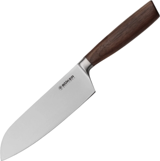 Kuchynský nôž santoku Böker Core 16,7 cm, orechové drevo