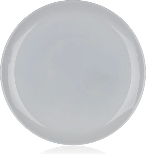 Plytký tanier DIWALI 25 cm sivý sklenený