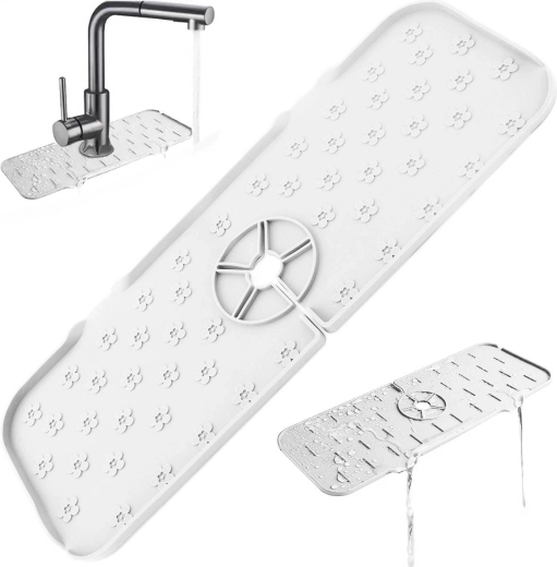 Da24b silikónová podložka pod drez biela