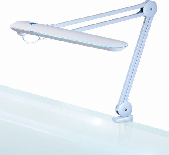Stmievateľná LED stolná lampa s klipom biela