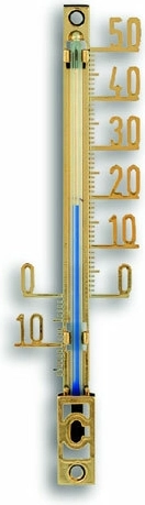 Vonkajší analógový teplomer TFA, plastový, zlatý, XS