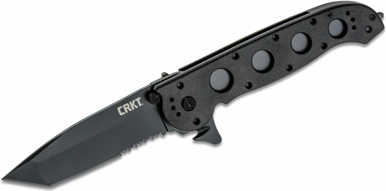 CRKT M16-14ZLEK taktický zatvárací nôž Tanto Blackout, 9,5 cm, Zytel